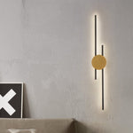 Saela Modern Linear 2 Colour Metal Wall Lamp - Lamp Outdoor