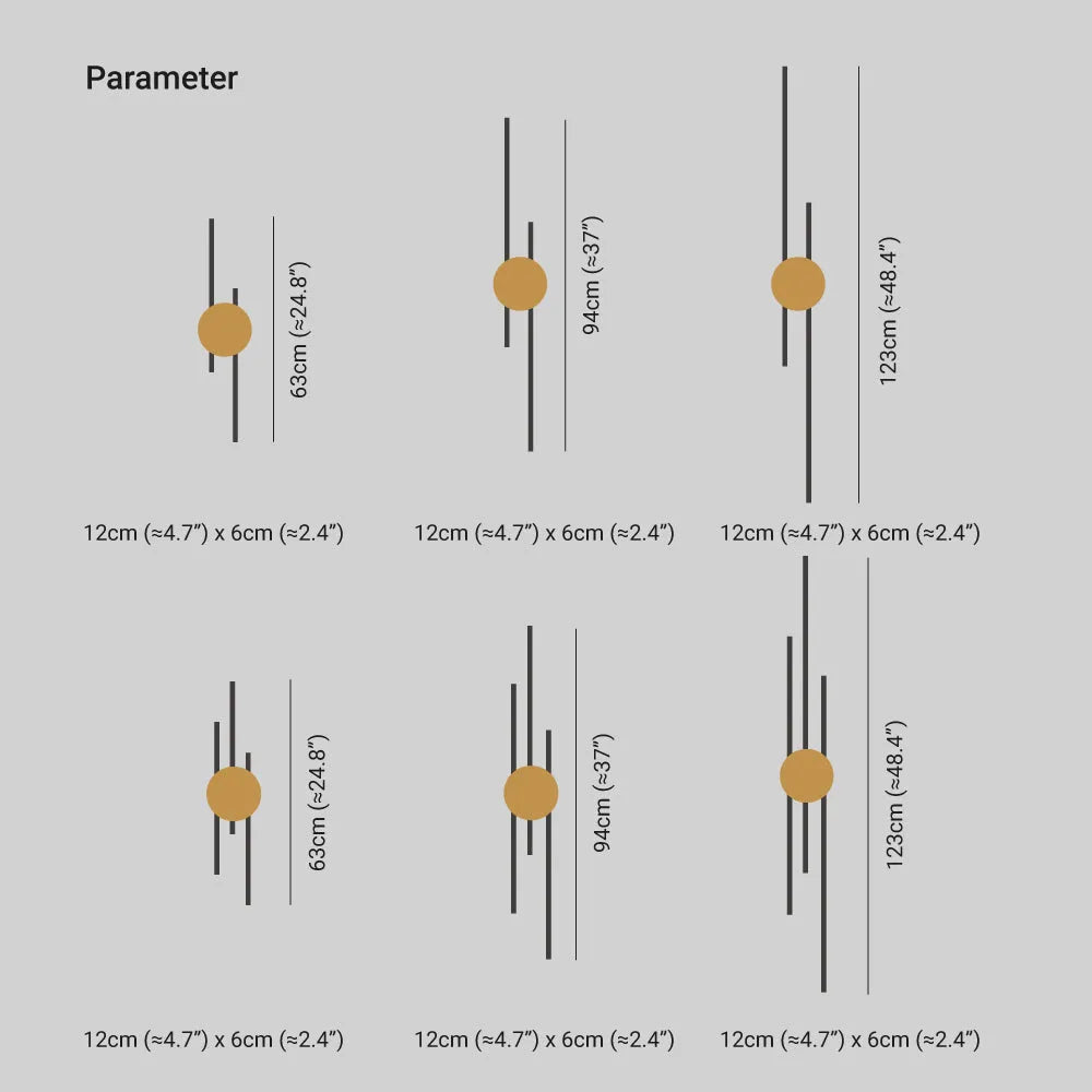 Saela Modern Linear 2 Colour Metal Wall Lamp - Lamp Outdoor