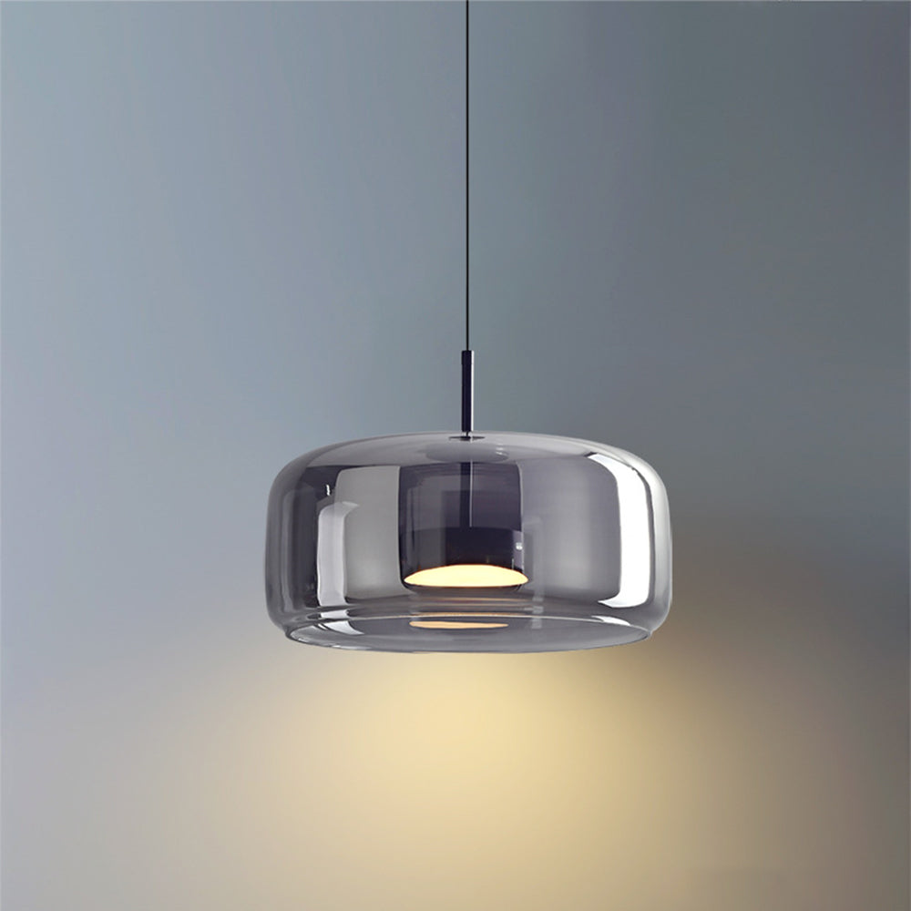 June Morden Glass Pendant Light Clear/Smoky/Amber - Lamp Outdoor