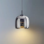 June Morden Glass Pendant Light Clear/Smoky/Amber - Lamp Outdoor