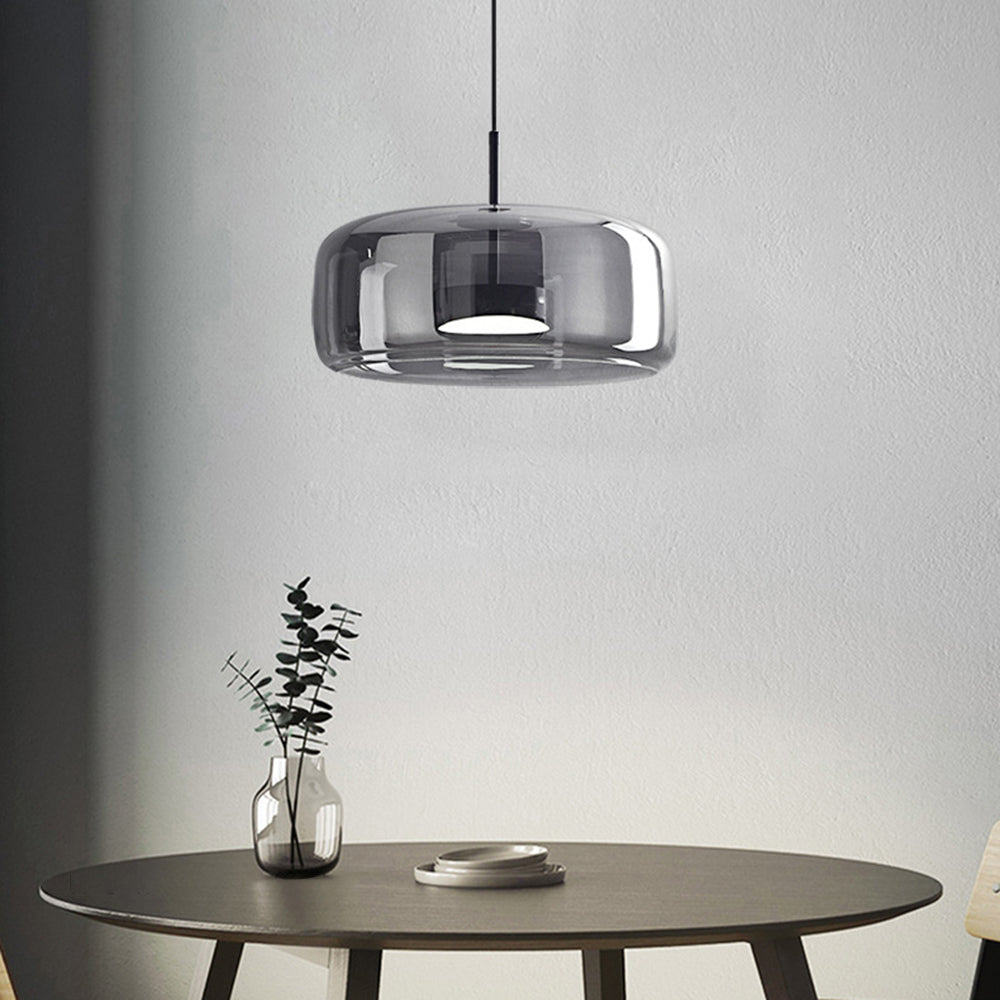 June Morden Glass Pendant Light Clear/Smoky/Amber - Lamp Outdoor