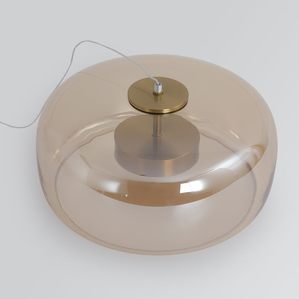 June Morden Glass Pendant Light Clear/Smoky/Amber - Lamp Outdoor