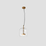 June Morden Glass Pendant Light Clear/Smoky/Amber - Lamp Outdoor