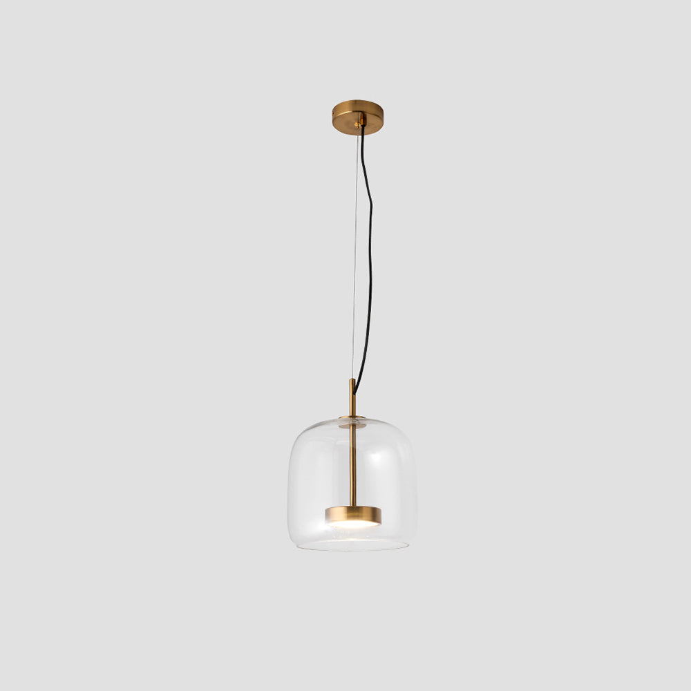 June Morden Glass Pendant Light Clear/Smoky/Amber - Lamp Outdoor