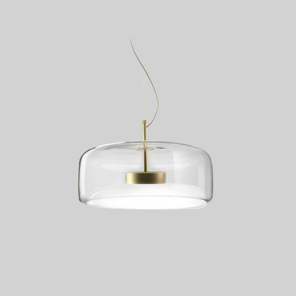June Morden Glass Pendant Light Clear/Smoky/Amber - Lamp Outdoor