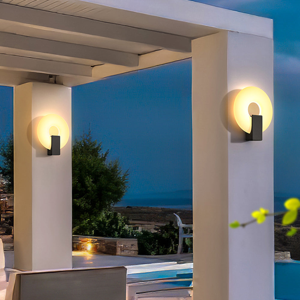 Arisha Modern Metal Acrylic Solar Waterproof Outdoor Wall Lamp - Lamp Outdoor