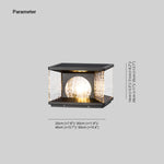 Ray Modern Transparent Rectangular Metal Glass Outdoor Floor Lamp - Lamp Outdoor