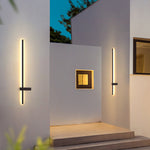 Arisha Minimalist Duo-Linear Metal Outdoor Wall Lamp - Lamp Outdoor