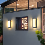 Ray Modern Minimalist Rectangular Metal Outdoor Wall Lamp - Lamp Outdoor
