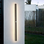 Arisha Sleek Minimalist Rimless Linear Metal Outdoor Wall Light - Lamp Outdoor