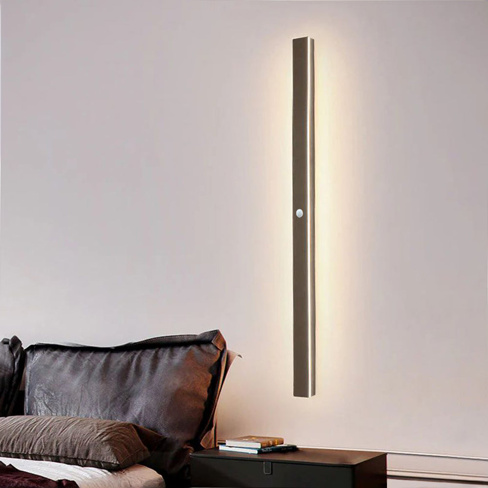 Arisha Sleek Minimalist Rimless Linear Metal Outdoor Wall Light - Lamp Outdoor