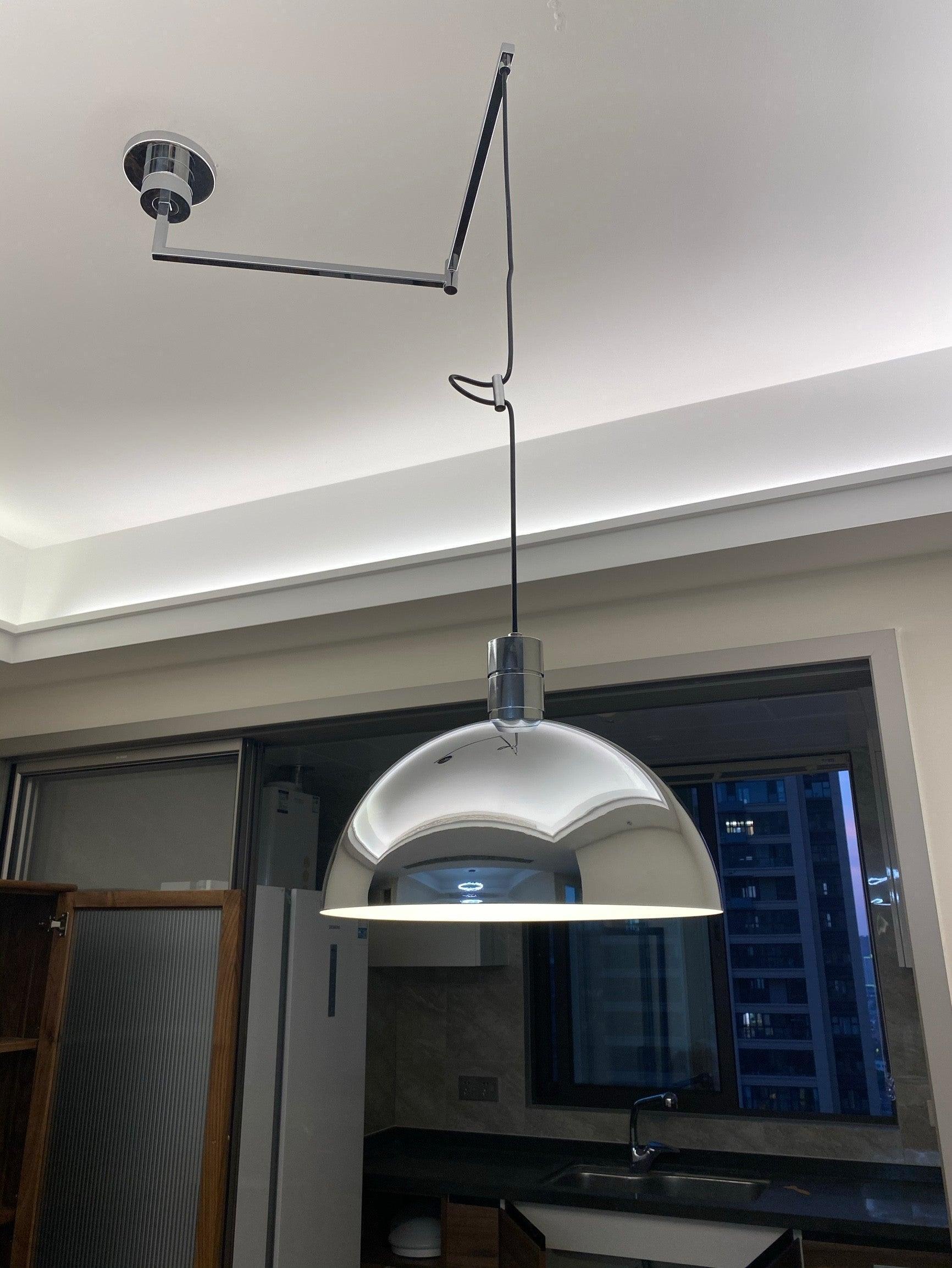 Lyshae Modern Minimalist Nordic Glass Metal Pendant Light - Lamp Outdoor