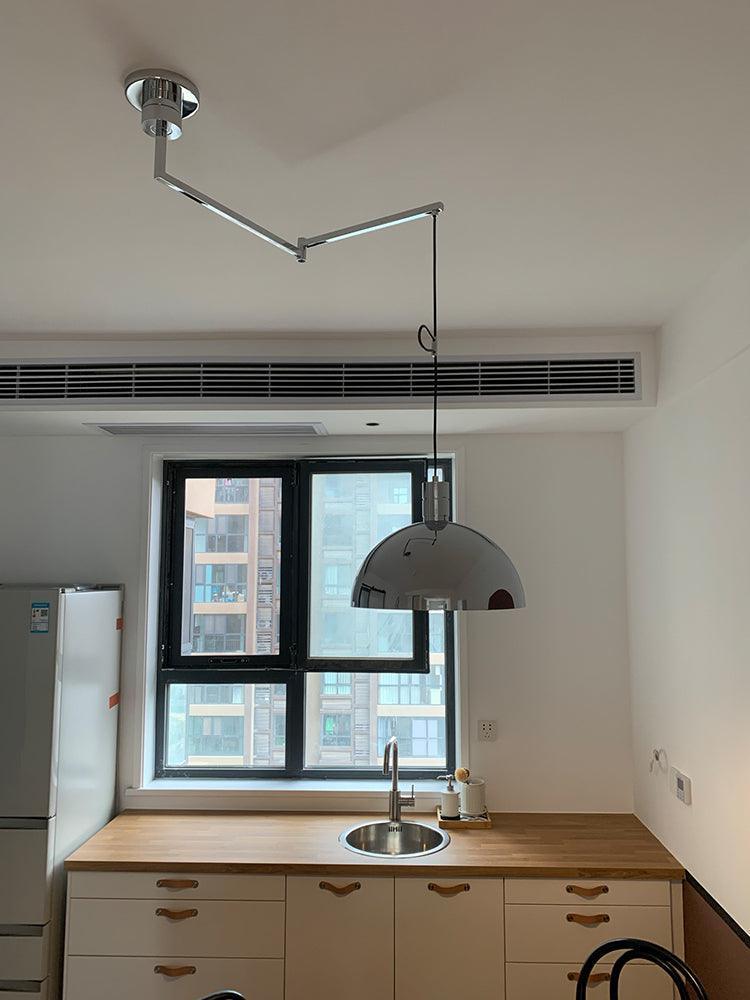 Lyshae Modern Minimalist Nordic Glass Metal Pendant Light - Lamp Outdoor