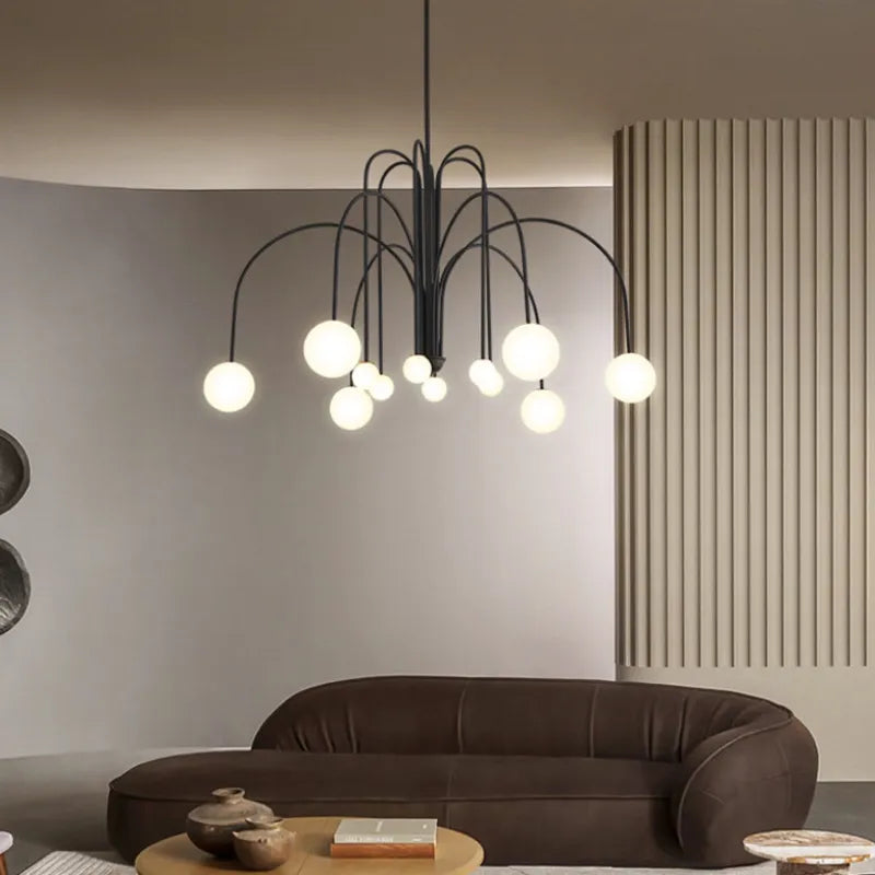 Monica Pendant Light Double Layer Glass Bubble - Lamp Outdoor