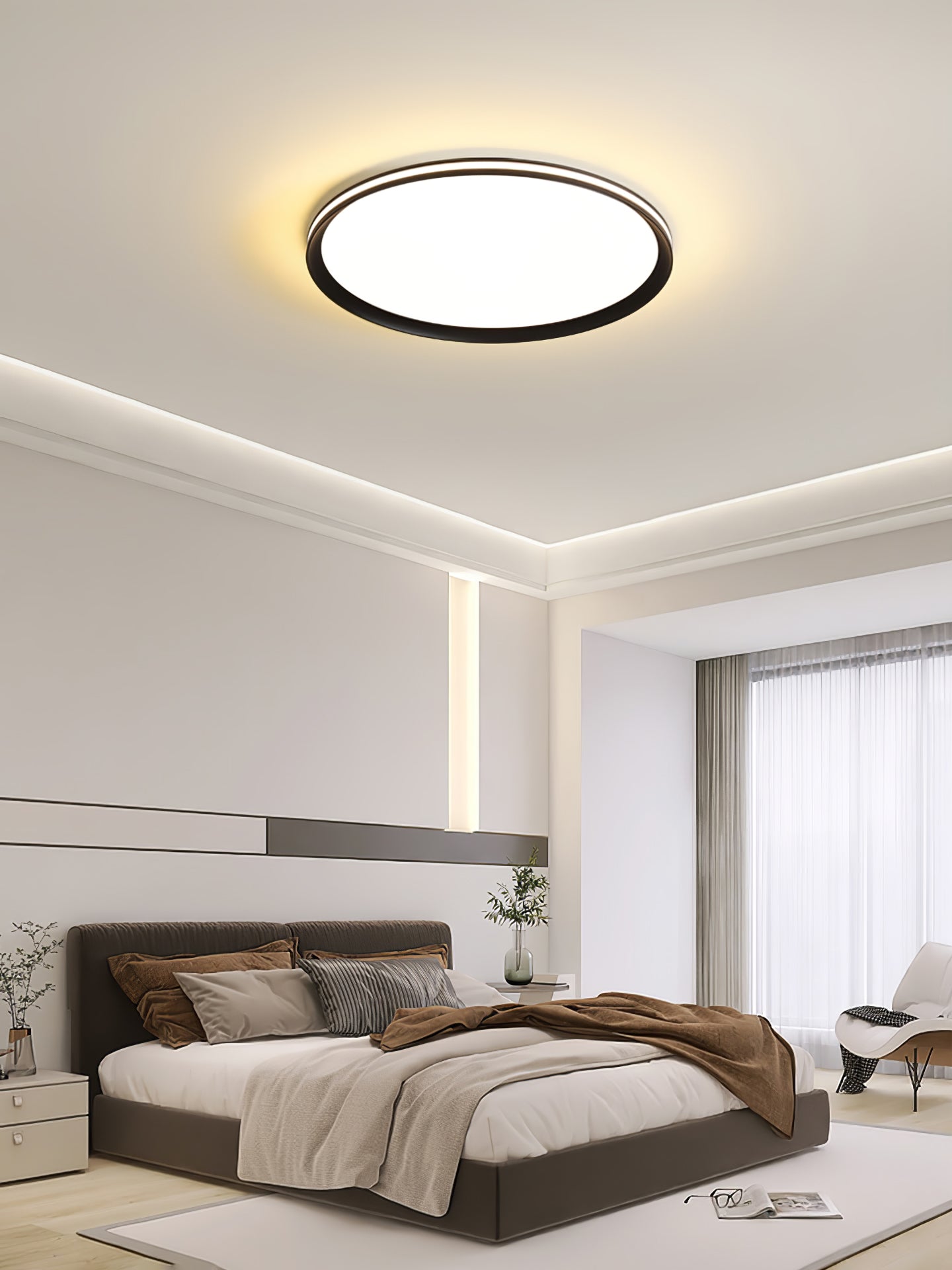 Acrylic Circular LED Ceiling Light - Lamp Outdoor