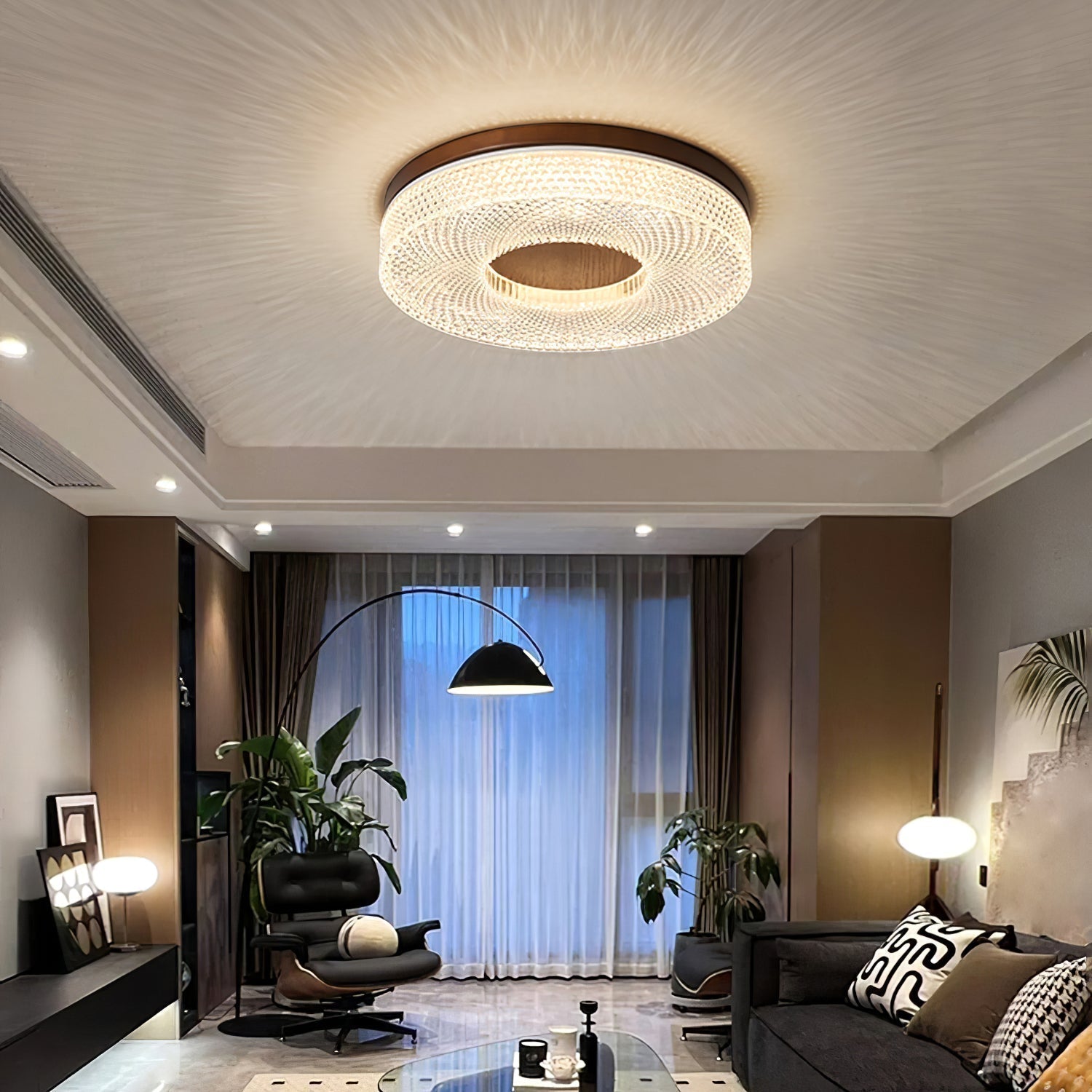 Acrylic Halo Round Ceiling Light - Lamp Outdoor