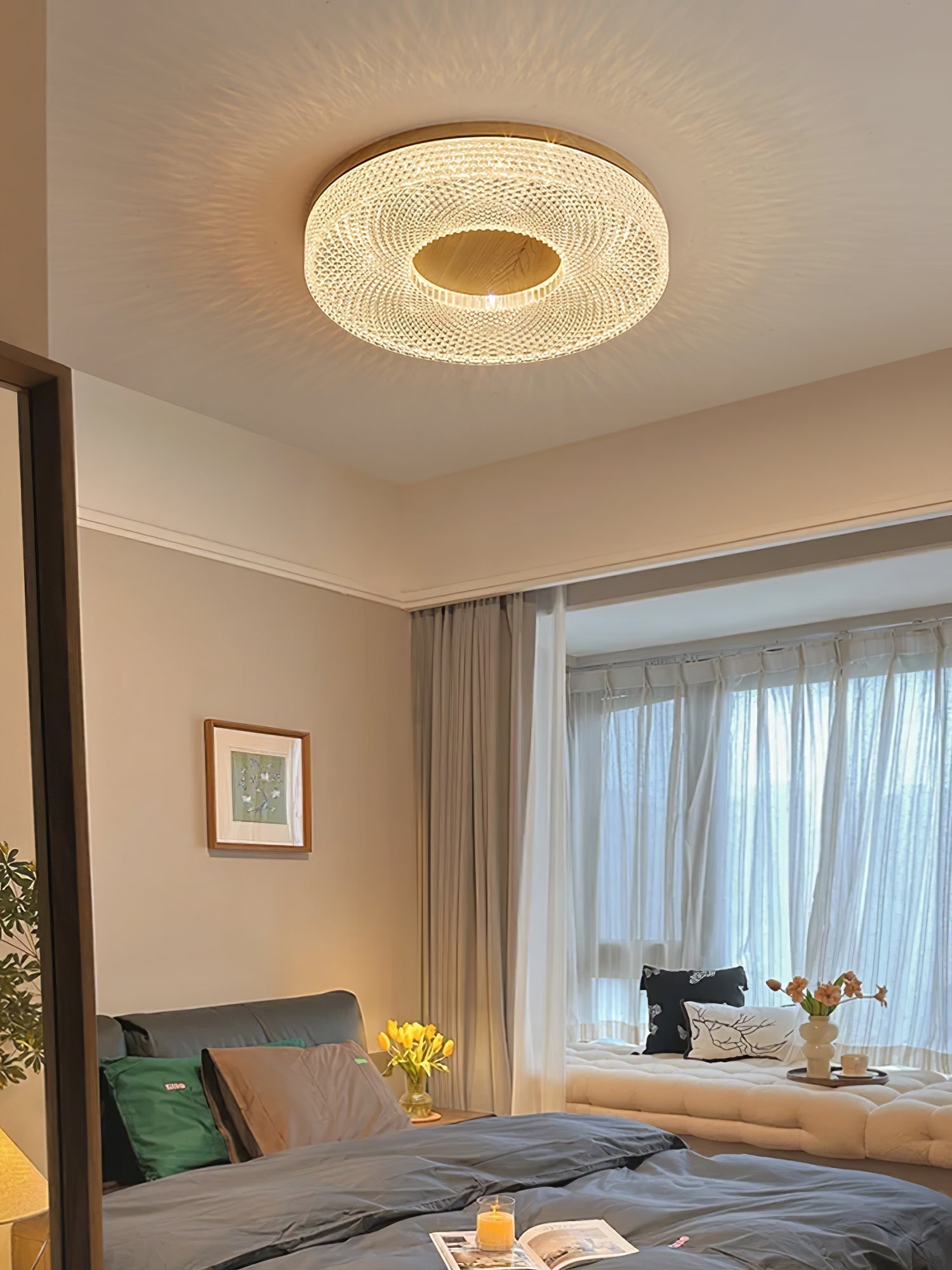 Acrylic Halo Round Ceiling Light - Lamp Outdoor