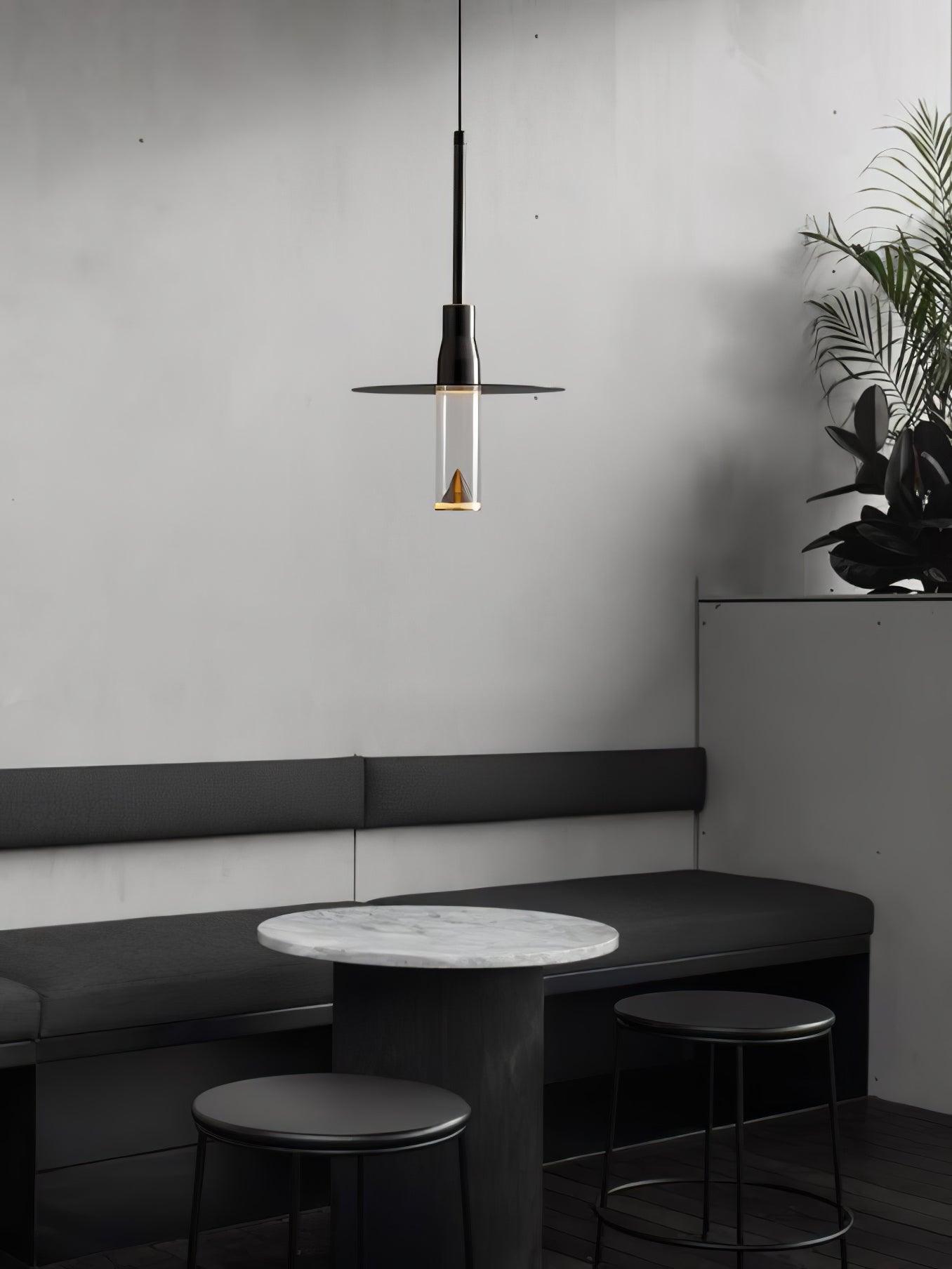 Acrylic Hat Plate Pendant Light - Lamp Outdoor