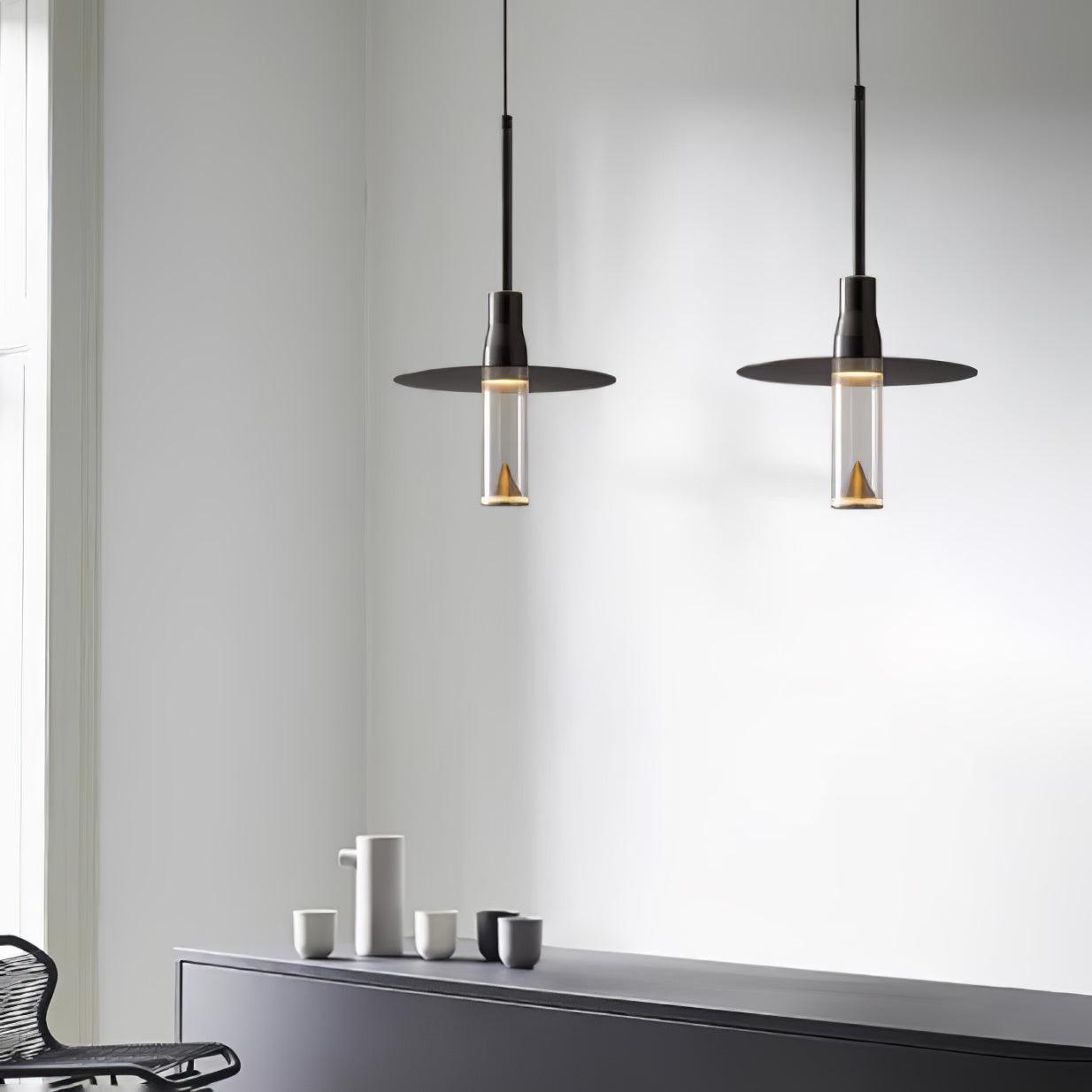 Acrylic Hat Plate Pendant Light - Lamp Outdoor