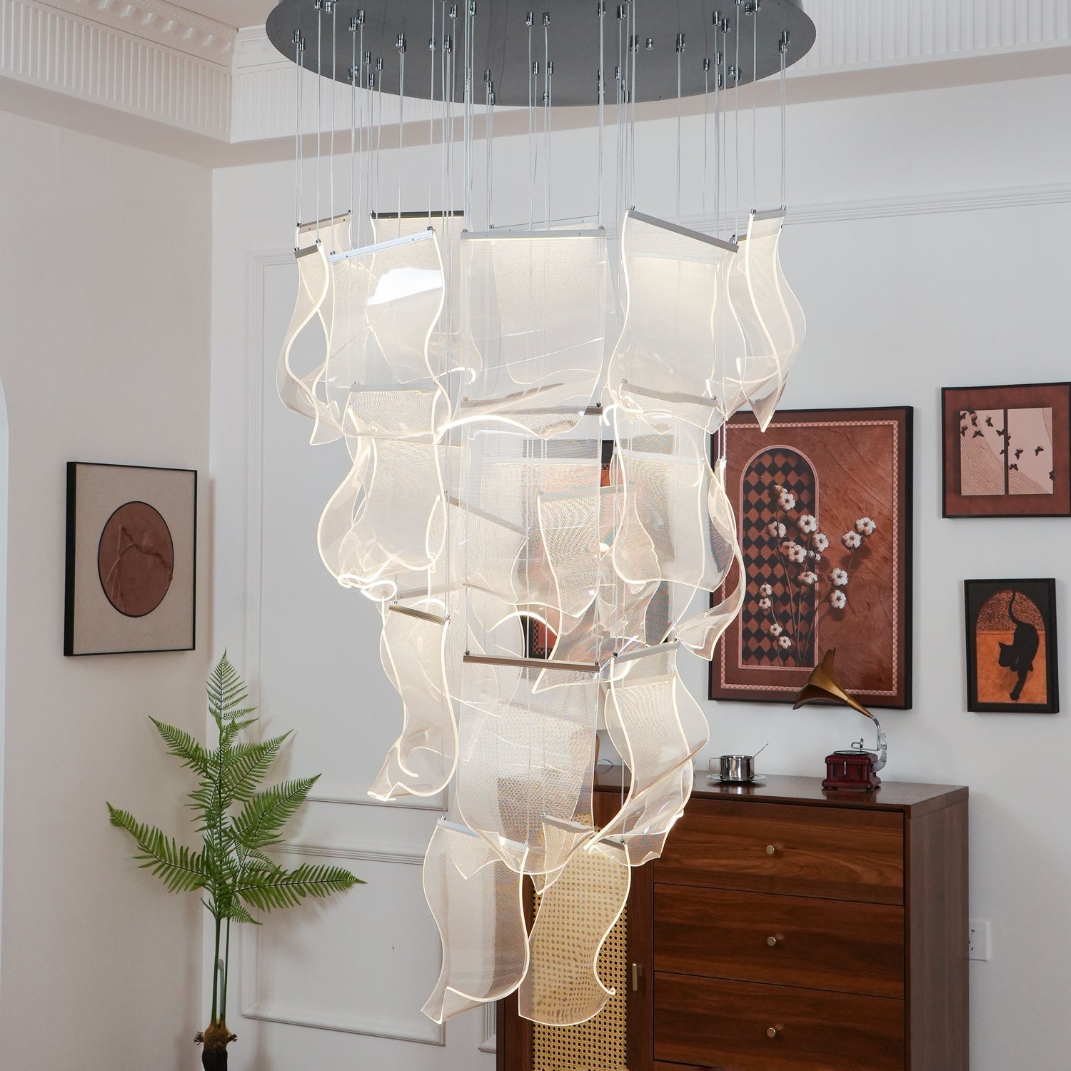 Acrylic LED Chandelier - Lamp Outdoor