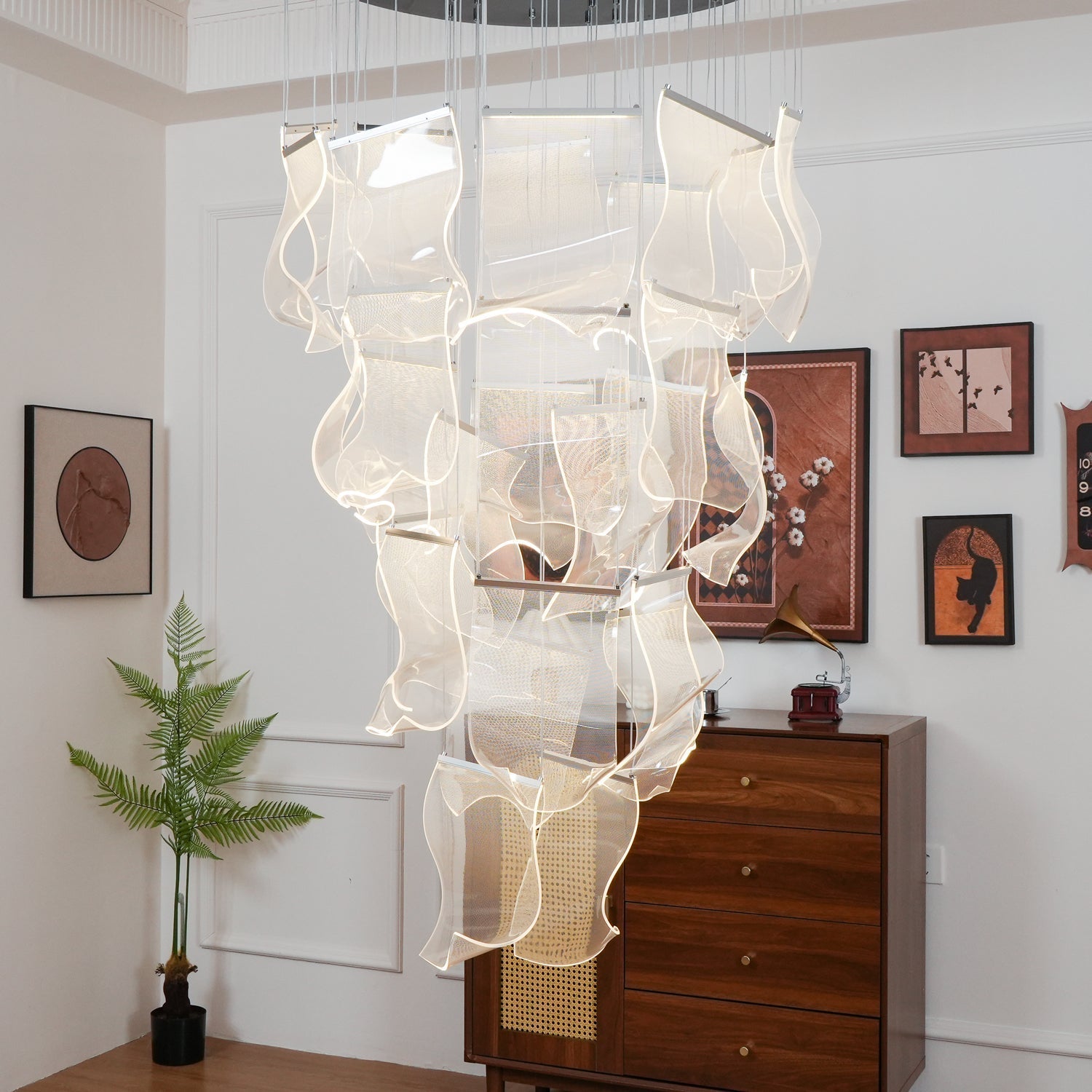 Acrylic LED Chandelier - Lamp Outdoor