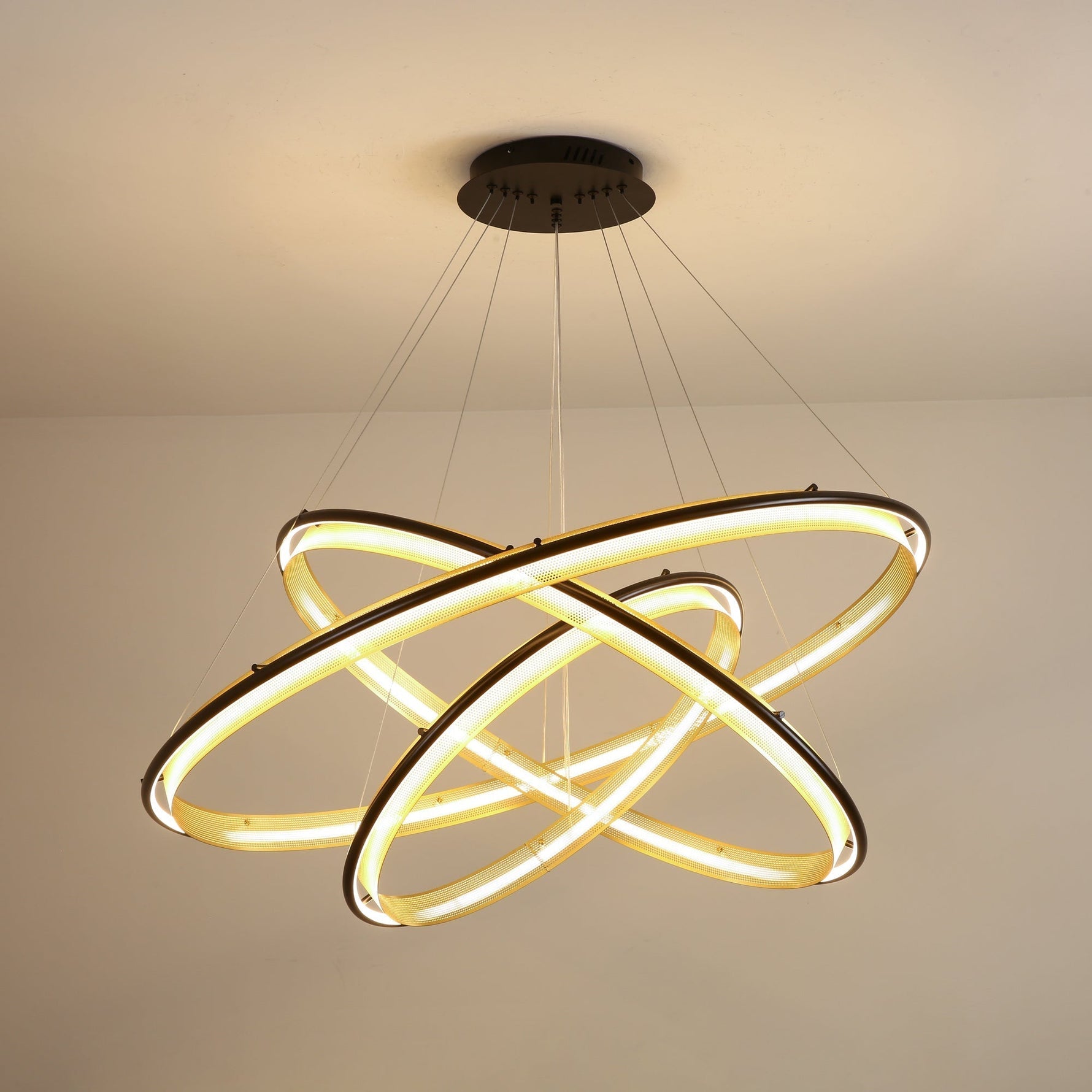 Acrylic LED Round Chandelier - Lamp Outdoor