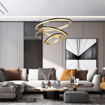 Acrylic LED Round Chandelier - Lamp Outdoor