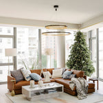 Acrylic LED Round Chandelier - Lamp Outdoor