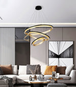 Acrylic LED Round Chandelier - Lamp Outdoor