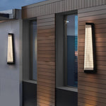 Striped Acrylic Waterproof LED Black Modern Outdoor Wall Lights Fixture - Lamp Outdoor