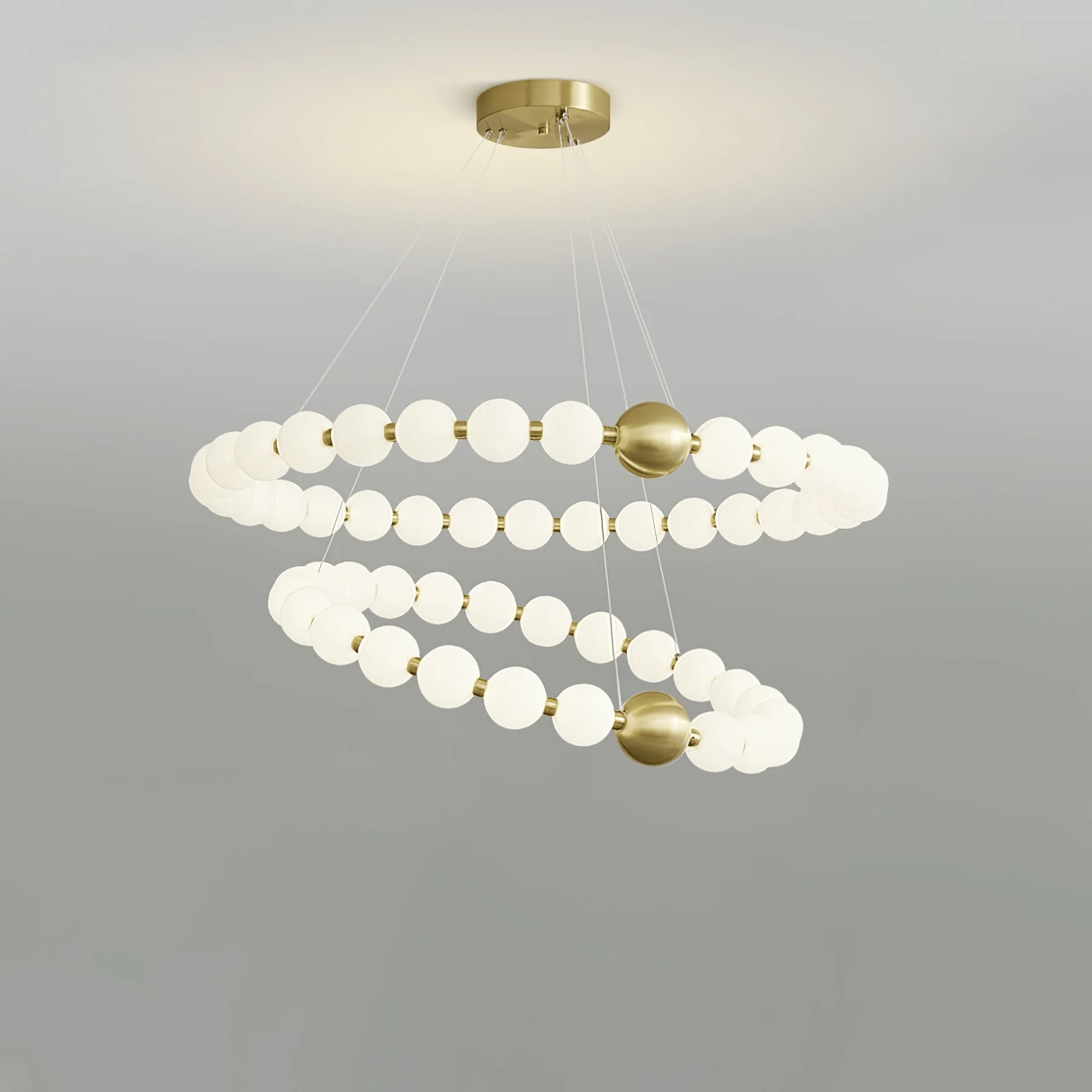 Cetalan Elegance Art Pearls Plastic Chandelier - Lamp Outdoor