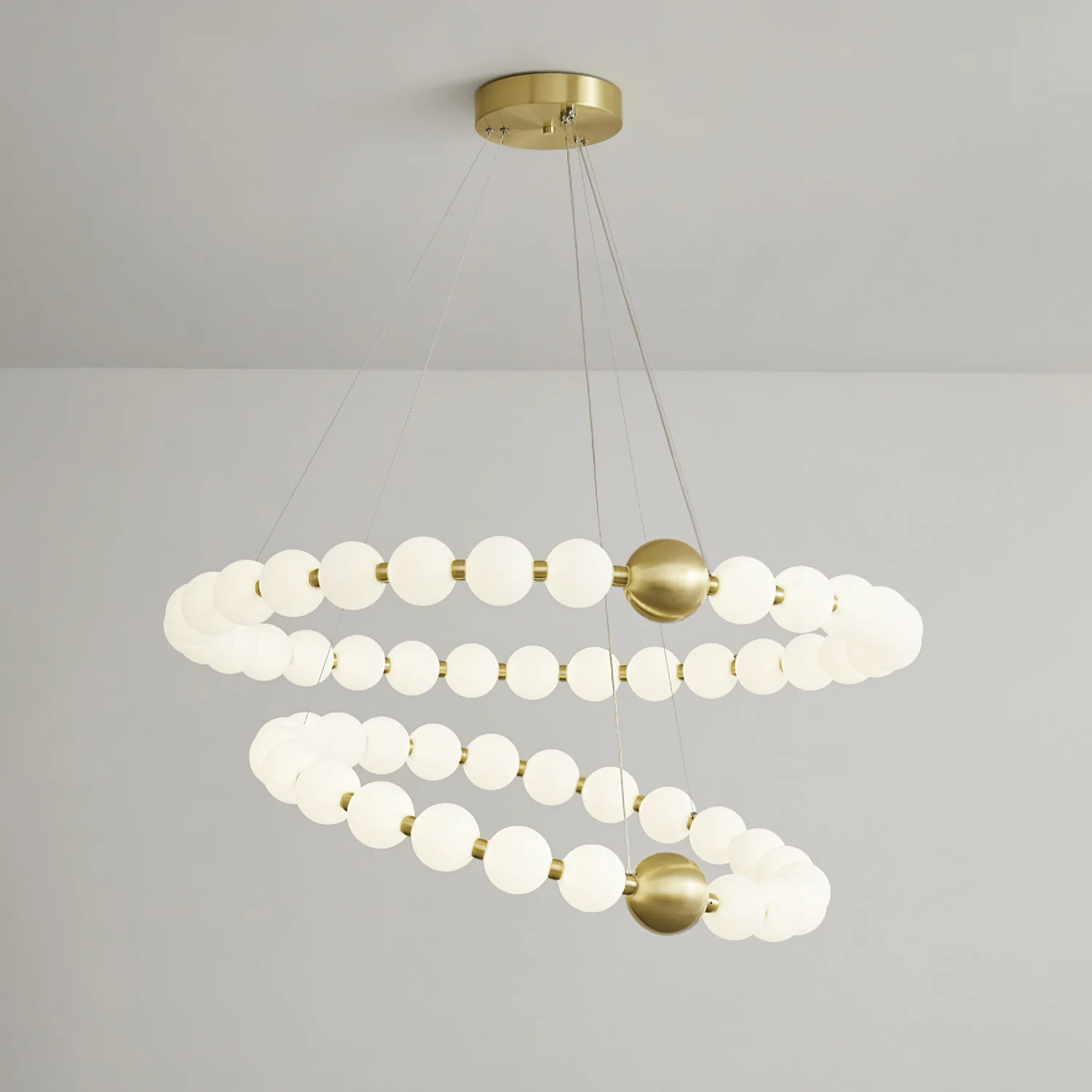 Cetalan Elegance Art Pearls Plastic Chandelier - Lamp Outdoor