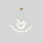Cetalan Elegance Art Pearls Plastic Chandelier - Lamp Outdoor