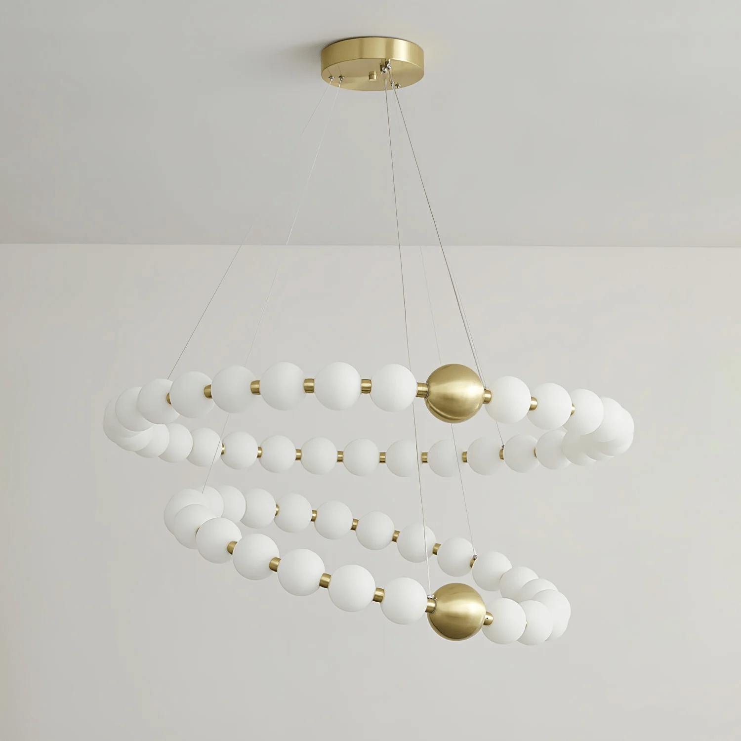 Cetalan Elegance Art Pearls Plastic Chandelier - Lamp Outdoor