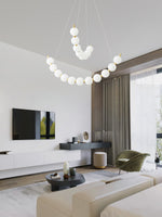Cetalan Elegance Art Pearls Plastic Chandelier - Lamp Outdoor