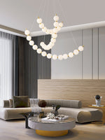 Cetalan Elegance Art Pearls Plastic Chandelier - Lamp Outdoor