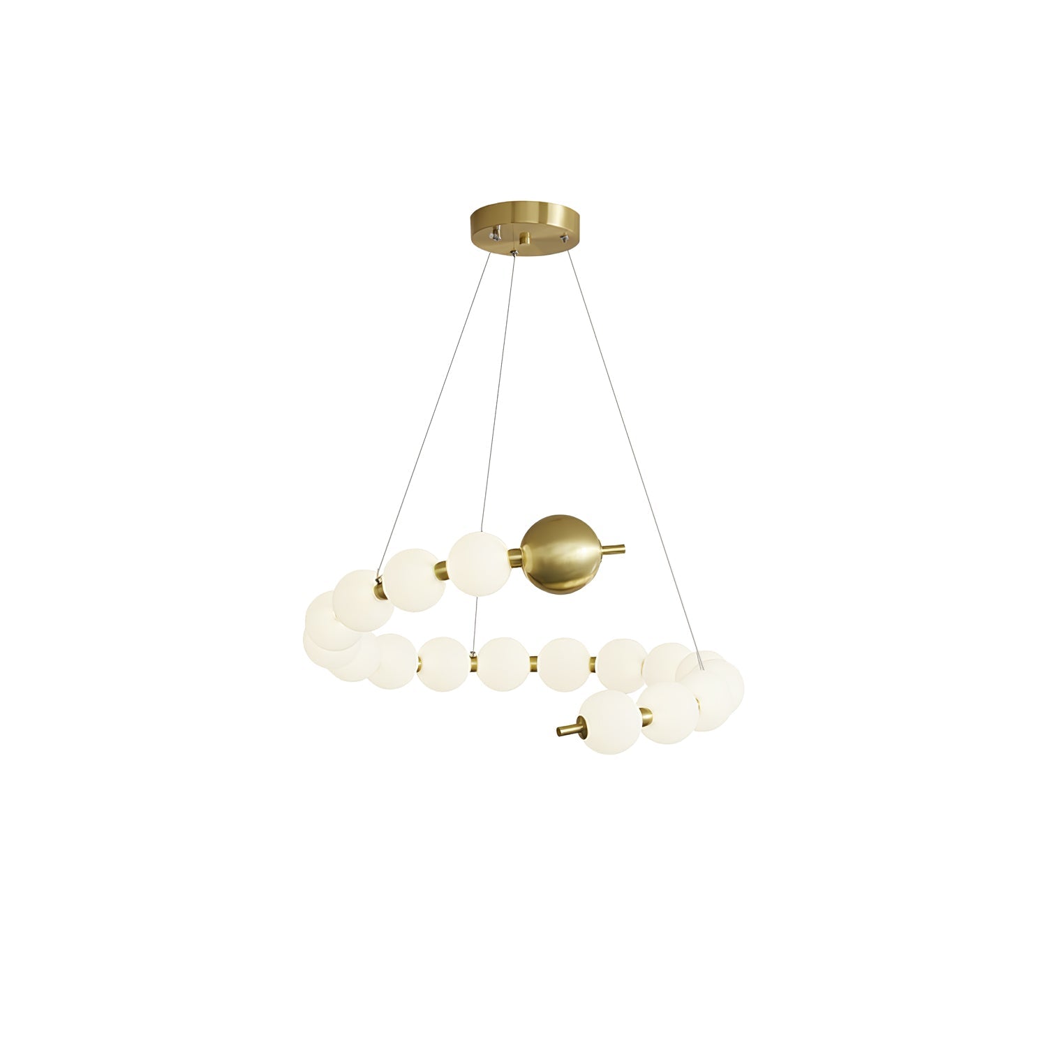 Cetalan Elegance Art Pearls Plastic Chandelier - Lamp Outdoor