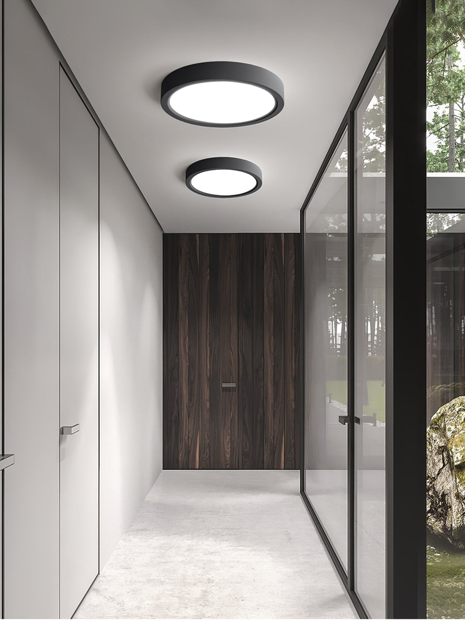 Acrylic Thinnest Round Ceiling Light - Lamp Outdoor