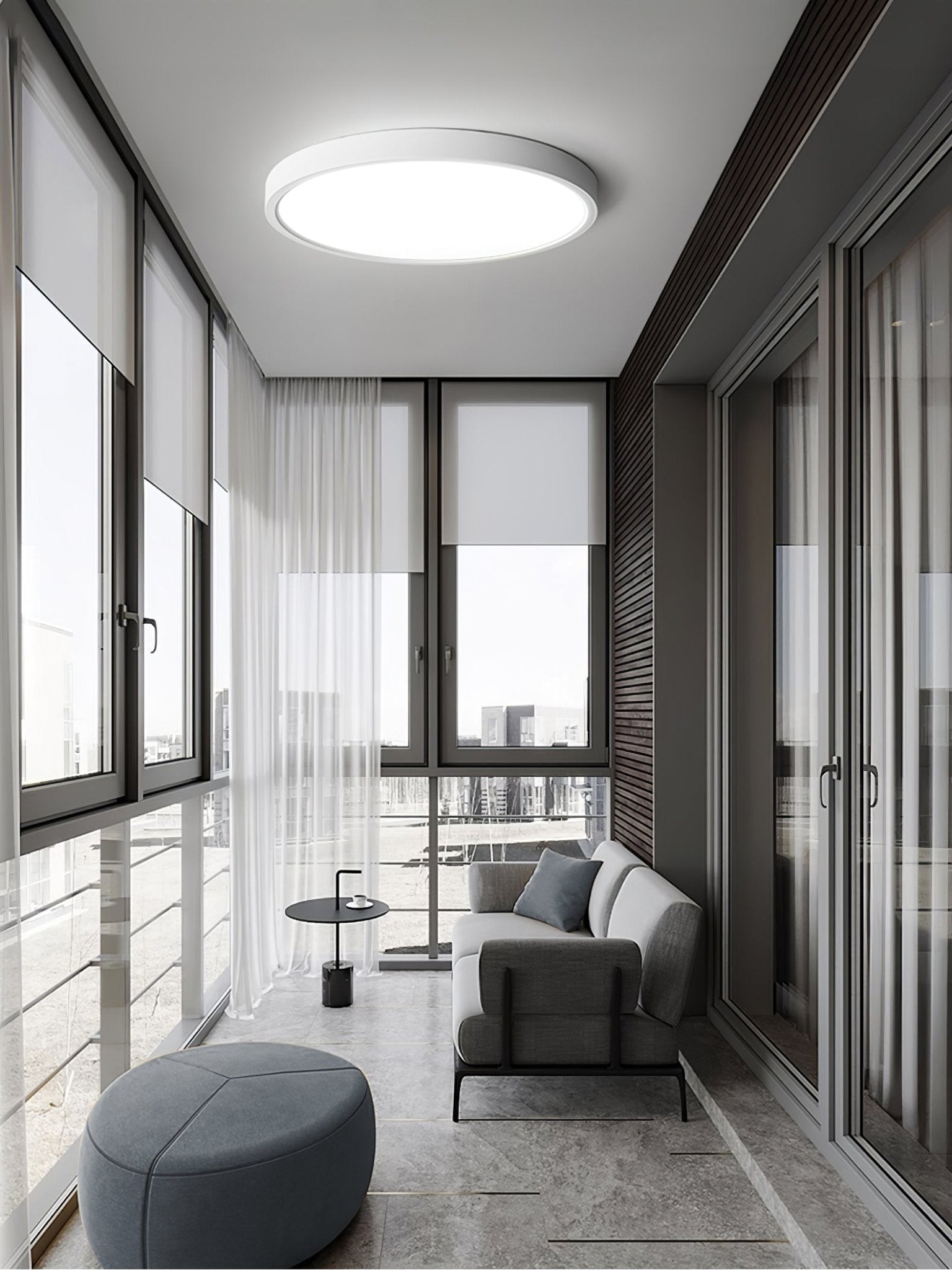 Acrylic Thinnest Round Ceiling Light - Lamp Outdoor