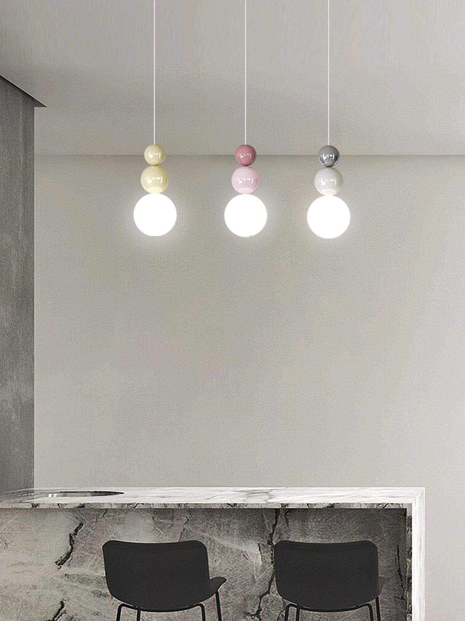 Acrylic Three Ball Pendant Lamp - Lamp Outdoor