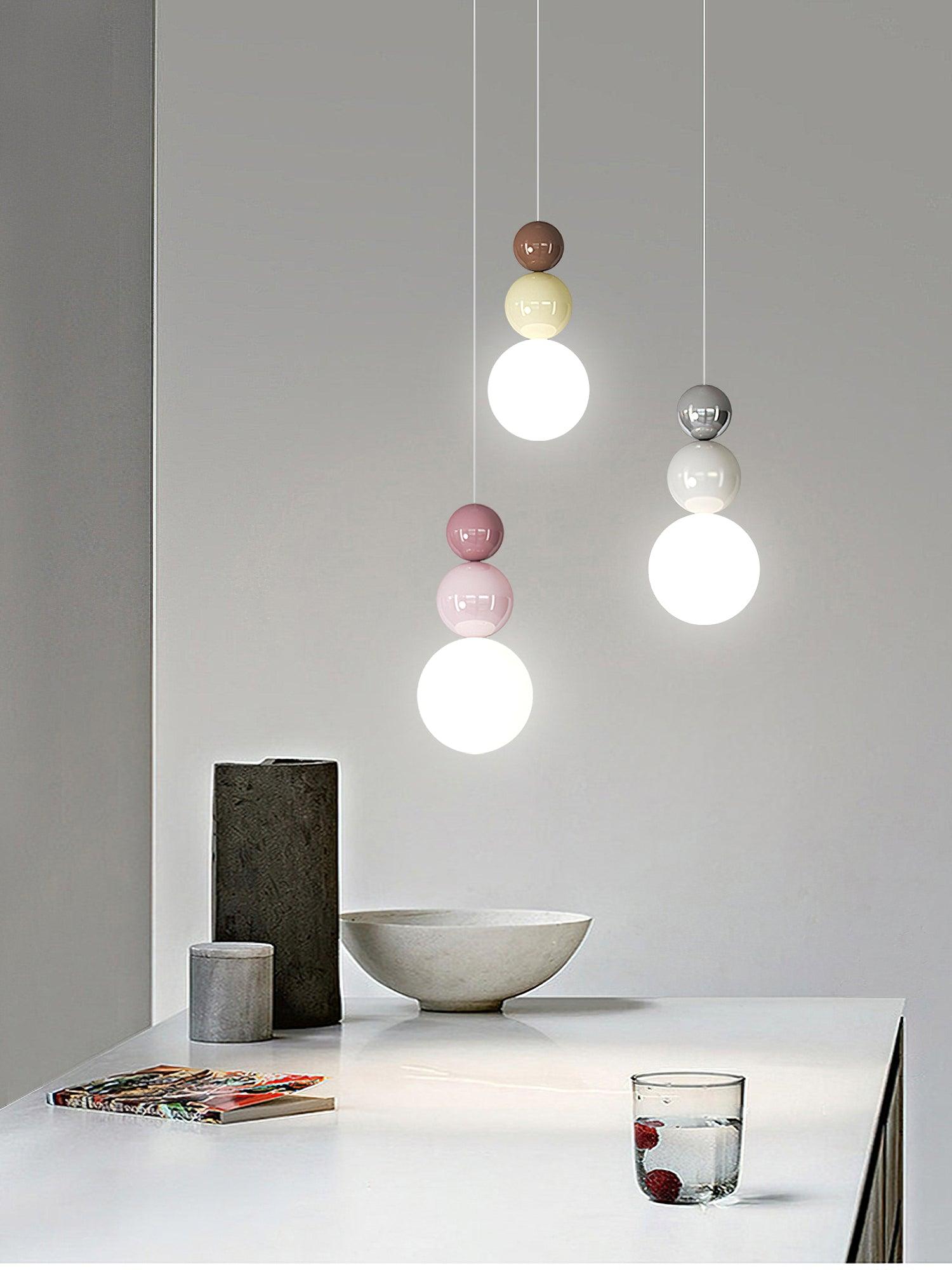 Acrylic Three Ball Pendant Lamp - Lamp Outdoor