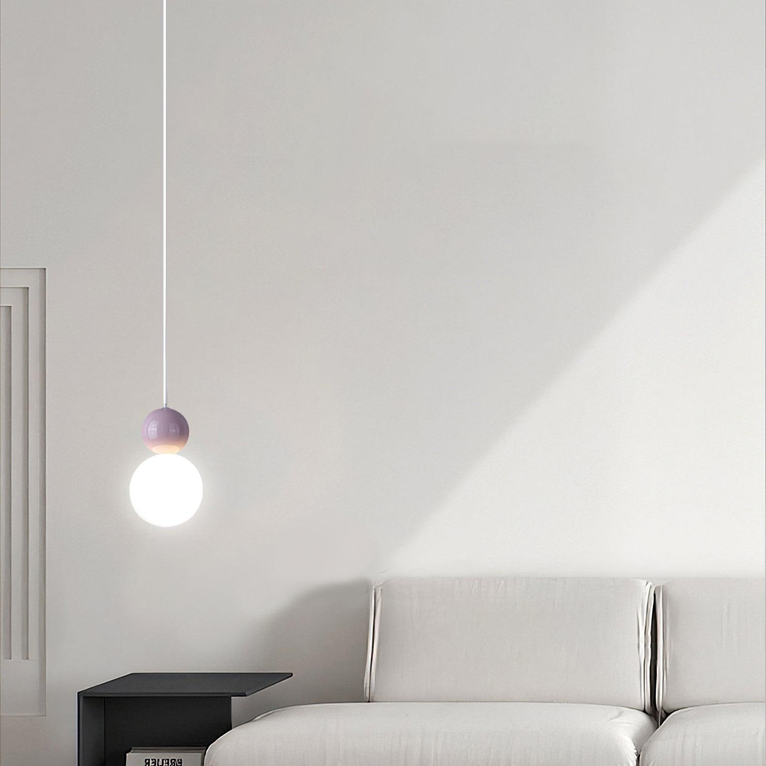 Acrylic Two Ball Pendant Light - Lamp Outdoor