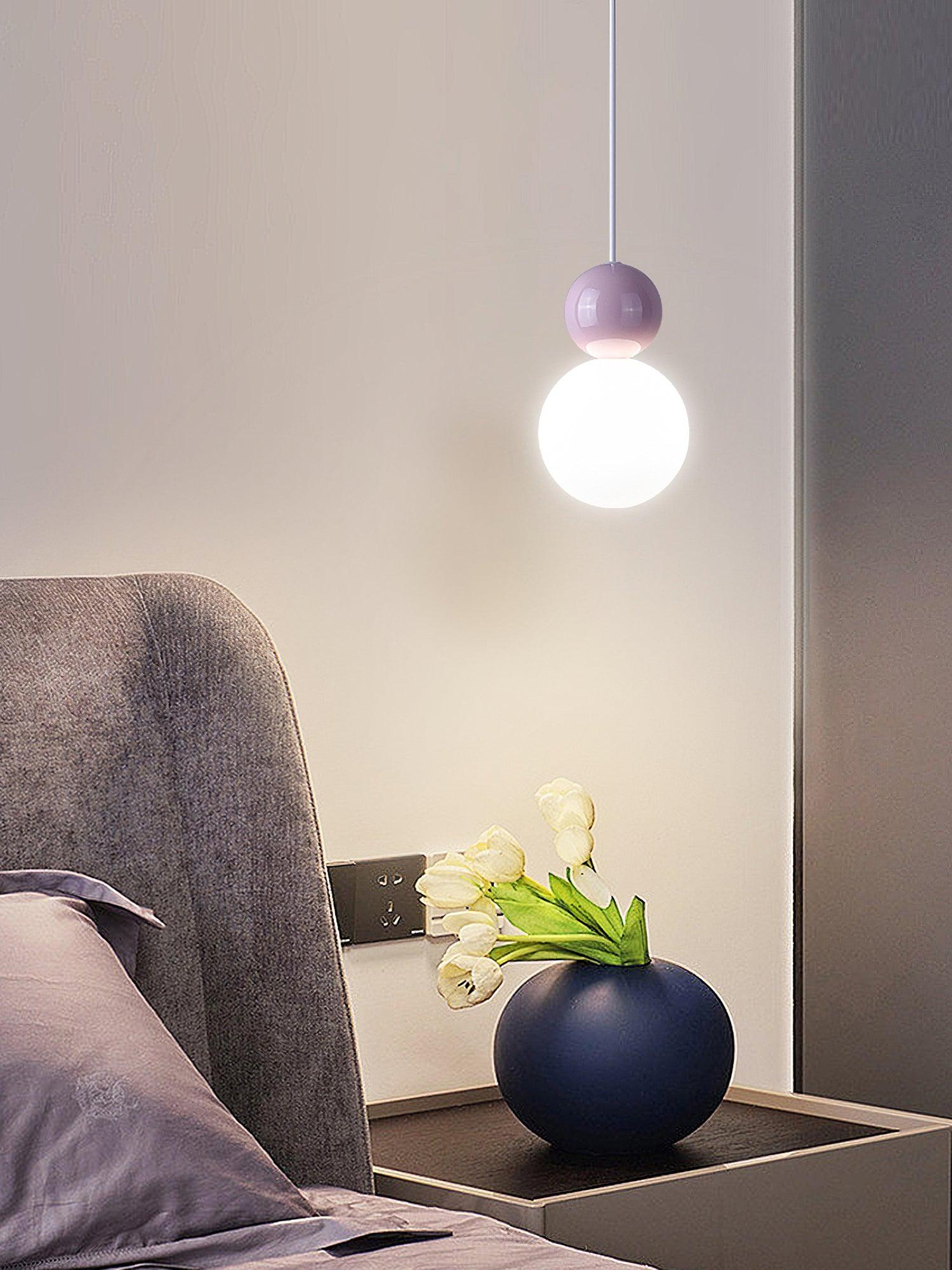 Acrylic Two Ball Pendant Light - Lamp Outdoor