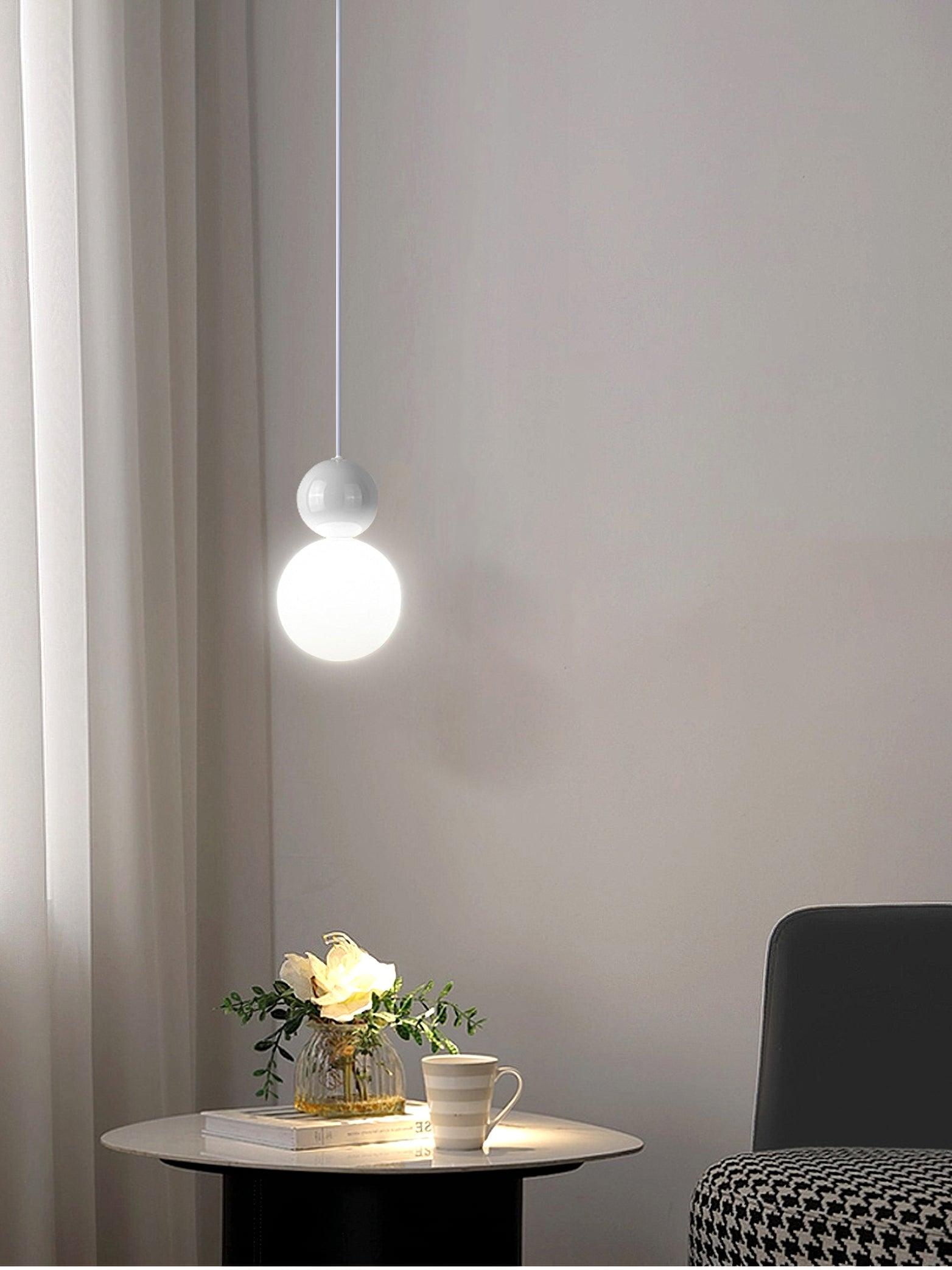 Acrylic Two Ball Pendant Light - Lamp Outdoor