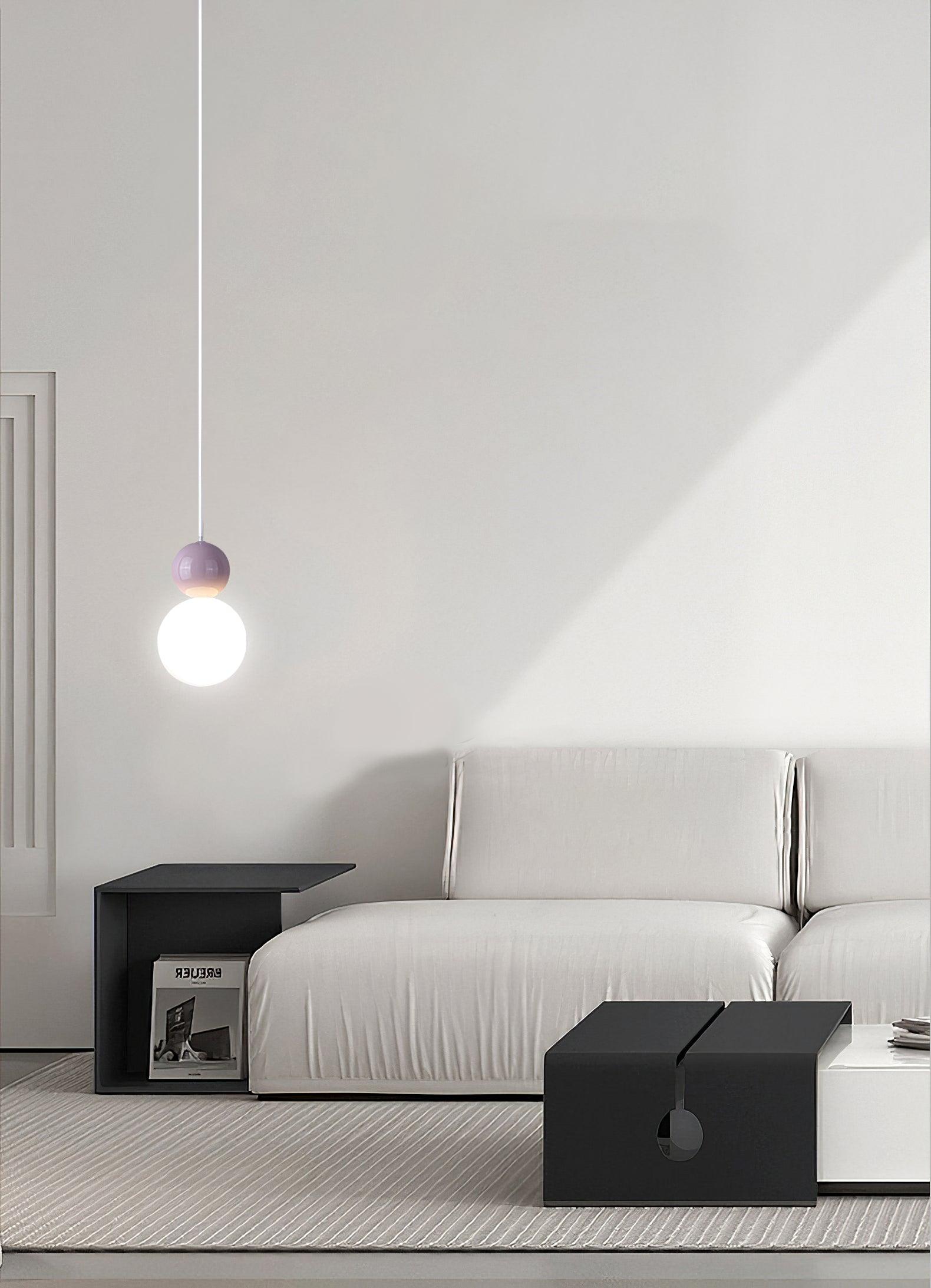 Acrylic Two Ball Pendant Light - Lamp Outdoor