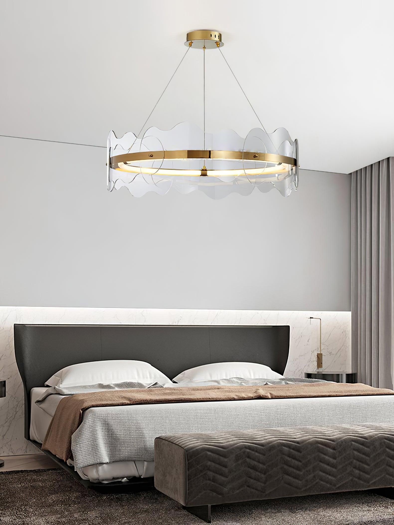Acrylic Wave Chandelier - Lamp Outdoor