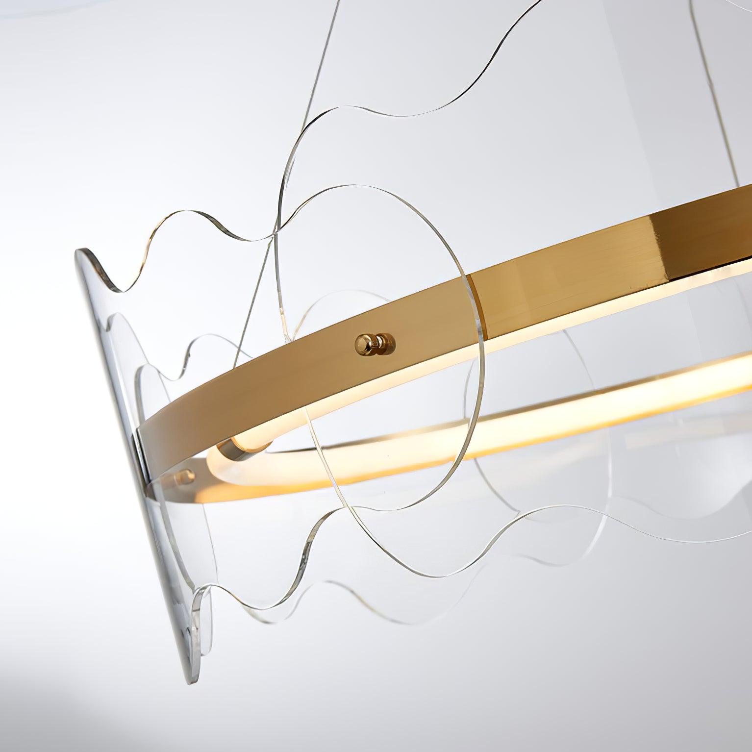 Acrylic Wave Chandelier - Lamp Outdoor