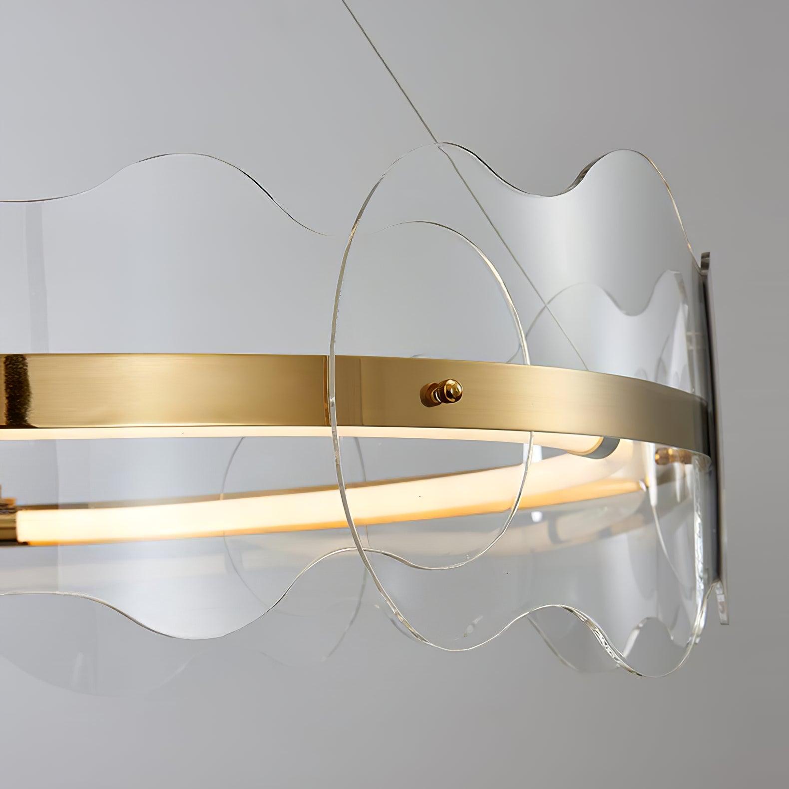 Acrylic Wave Chandelier - Lamp Outdoor