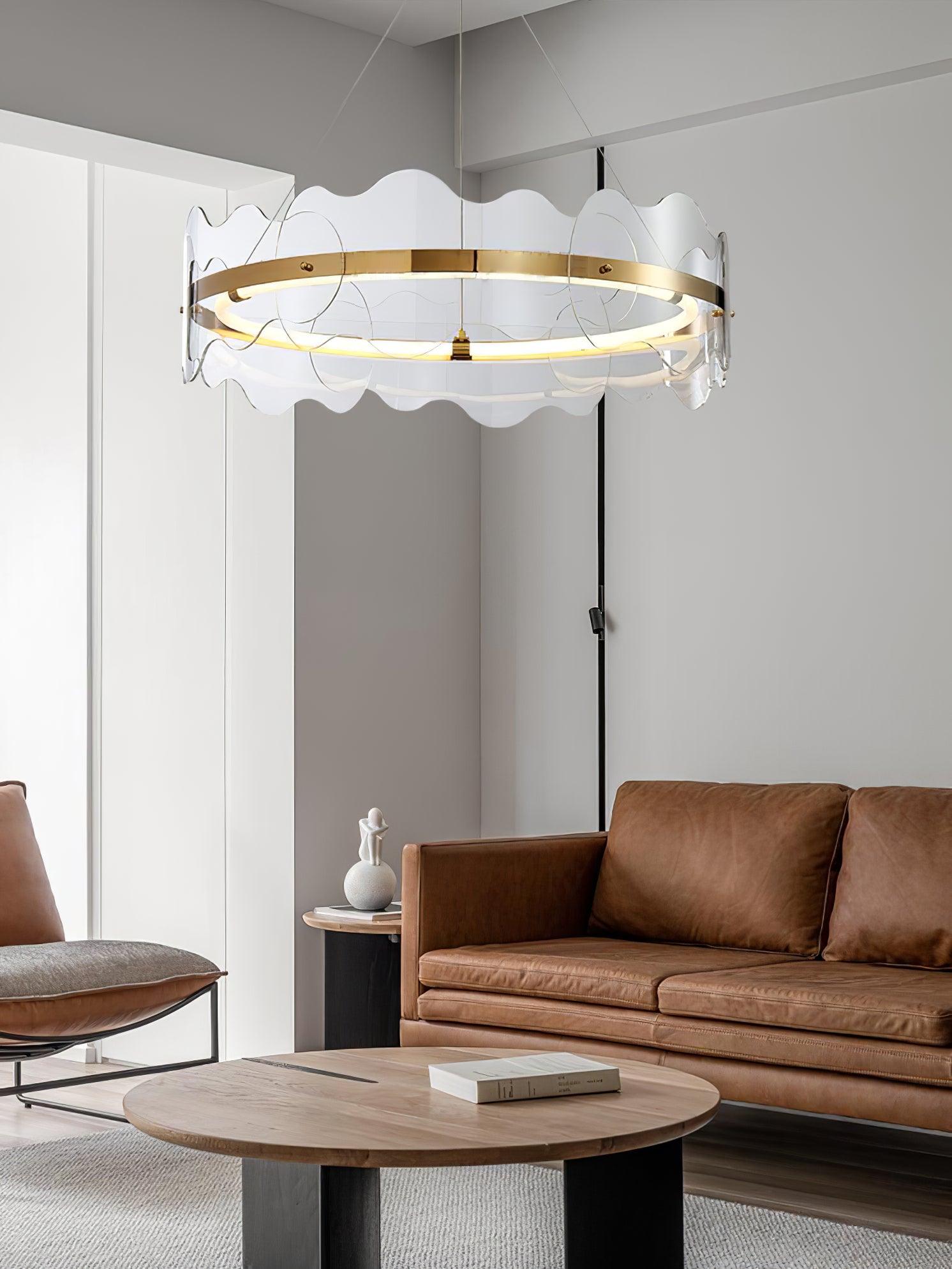 Acrylic Wave Chandelier - Lamp Outdoor