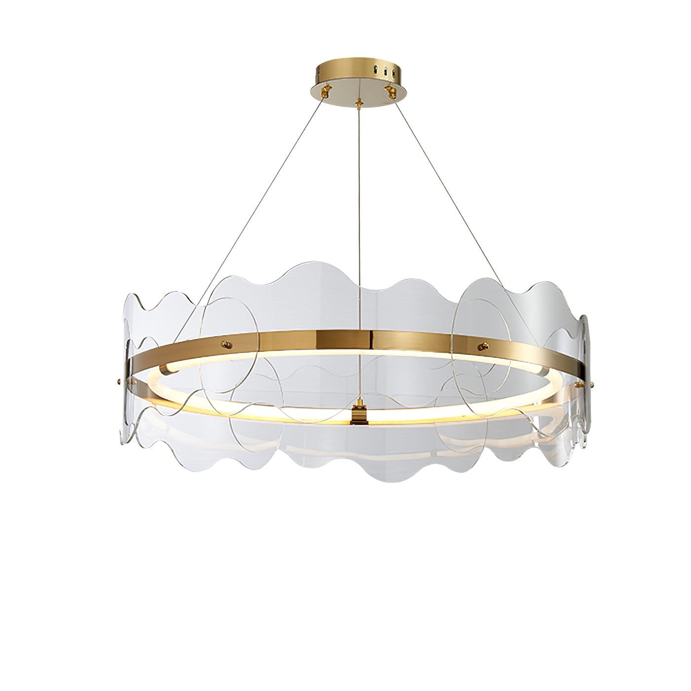 Acrylic Wave Chandelier - Lamp Outdoor
